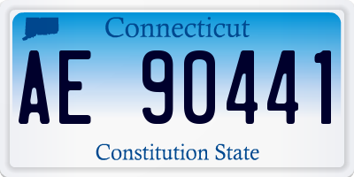 CT license plate AE90441