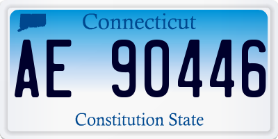 CT license plate AE90446