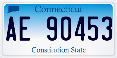 CT license plate AE90453