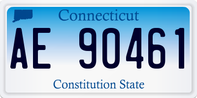 CT license plate AE90461
