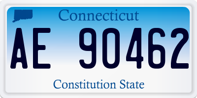 CT license plate AE90462