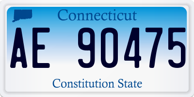 CT license plate AE90475