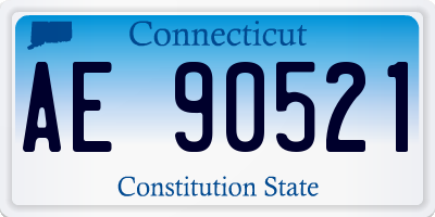 CT license plate AE90521
