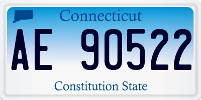 CT license plate AE90522
