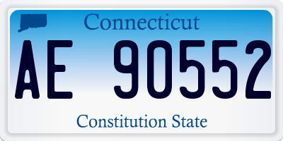 CT license plate AE90552