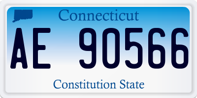 CT license plate AE90566