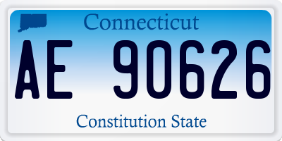 CT license plate AE90626