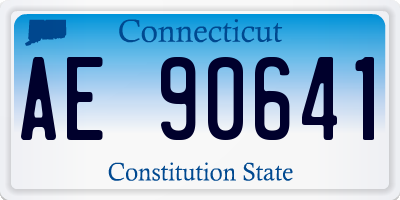 CT license plate AE90641