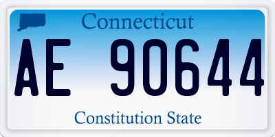CT license plate AE90644