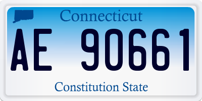 CT license plate AE90661