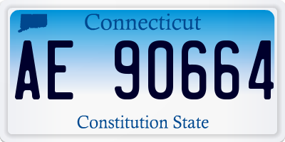 CT license plate AE90664