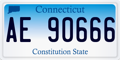 CT license plate AE90666