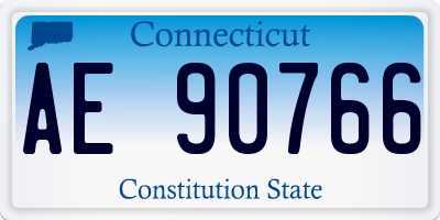 CT license plate AE90766