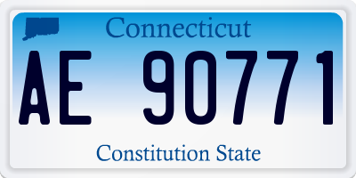 CT license plate AE90771