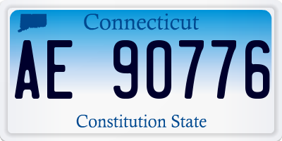 CT license plate AE90776