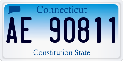 CT license plate AE90811