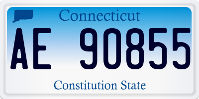CT license plate AE90855