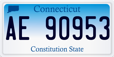 CT license plate AE90953