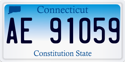 CT license plate AE91059