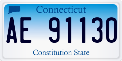 CT license plate AE91130