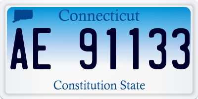 CT license plate AE91133