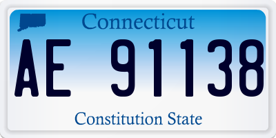 CT license plate AE91138