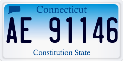 CT license plate AE91146