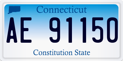 CT license plate AE91150