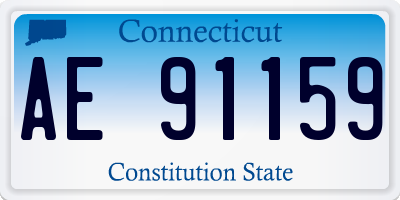 CT license plate AE91159