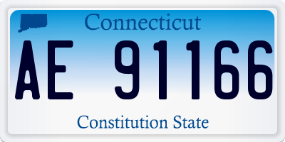 CT license plate AE91166