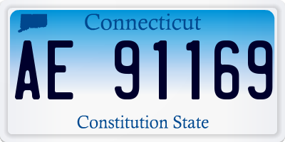 CT license plate AE91169