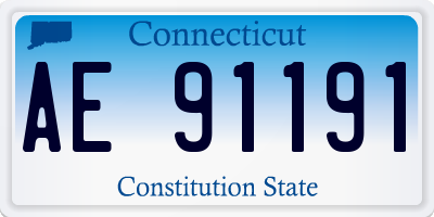 CT license plate AE91191