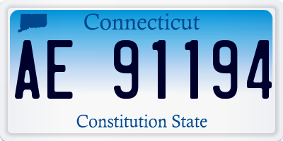 CT license plate AE91194