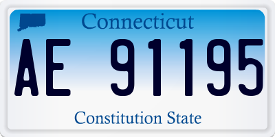 CT license plate AE91195