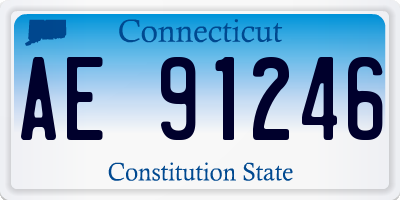 CT license plate AE91246