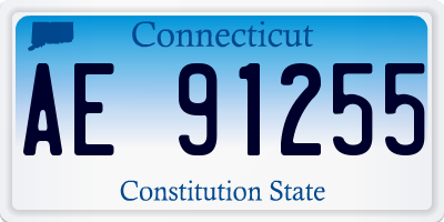 CT license plate AE91255