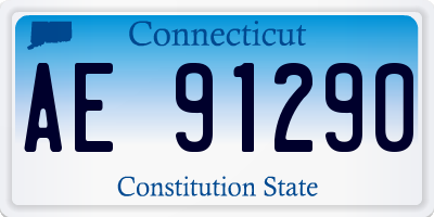 CT license plate AE91290