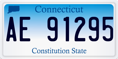 CT license plate AE91295