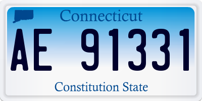 CT license plate AE91331