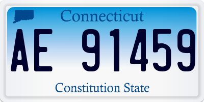 CT license plate AE91459