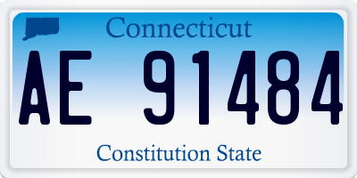 CT license plate AE91484