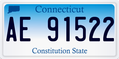 CT license plate AE91522