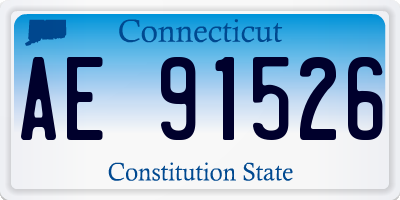 CT license plate AE91526