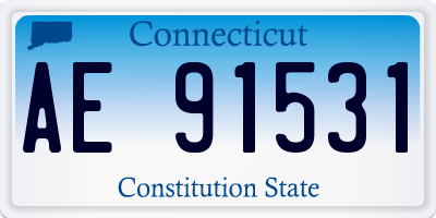 CT license plate AE91531