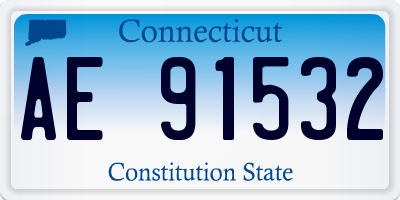 CT license plate AE91532