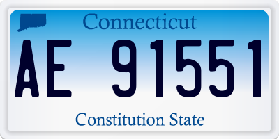 CT license plate AE91551