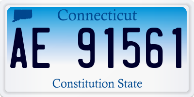 CT license plate AE91561