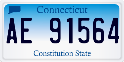 CT license plate AE91564