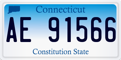 CT license plate AE91566
