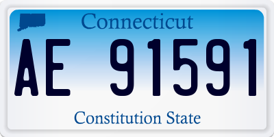 CT license plate AE91591